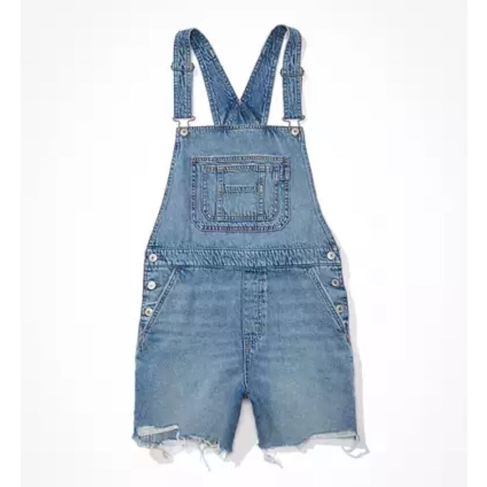 American Eagle Outfitters Blue Denim Overalls